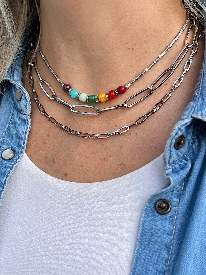 Colar Choker Canutilhos 7 Chakras