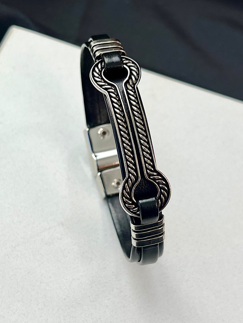Pulseira Imã Rafael Bridão Corda Prata
